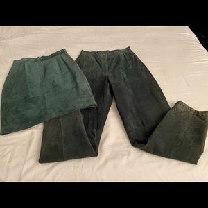 Suede Fully Lined Skirt and/or Pants